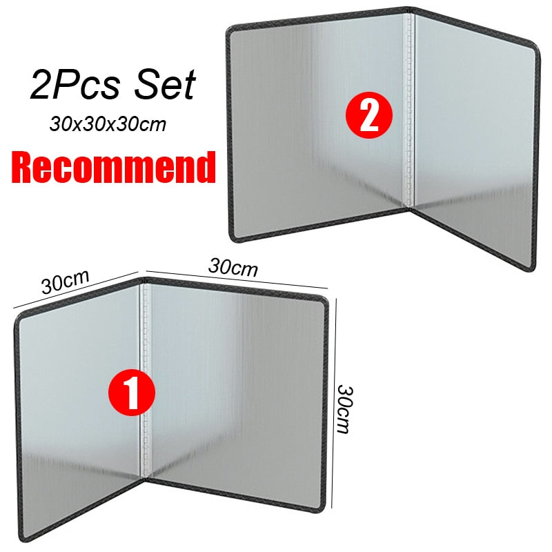 Acessórios de cozinha dobráveis à prova de respingos