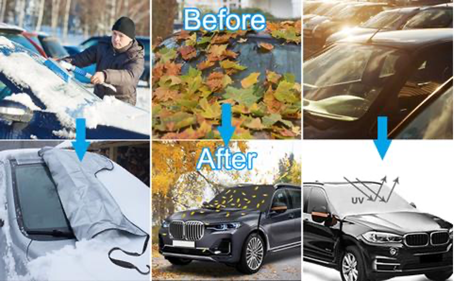 <transcy>Pára-brisa de neve com ímã forte para carro</transcy>