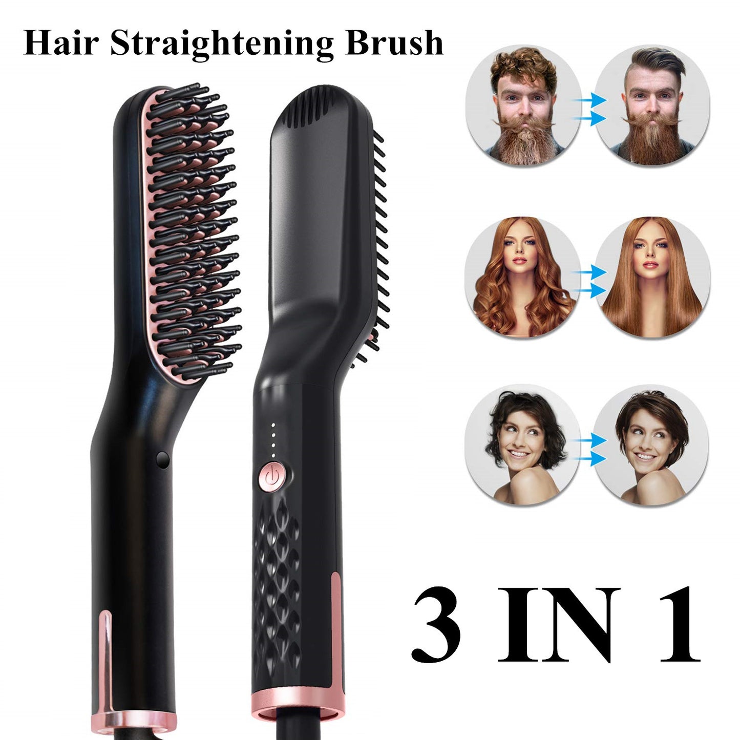 Hair Styling Comb. Beautiful hairdressing comb Great product for anyone who has trouble stretching their hair Helps straighten and curl hair quickly Ideal for all hair types: straight or wet